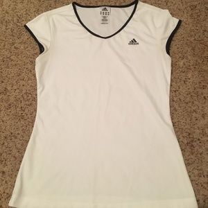 Adidas White with Black Trim Women's Top, Size M